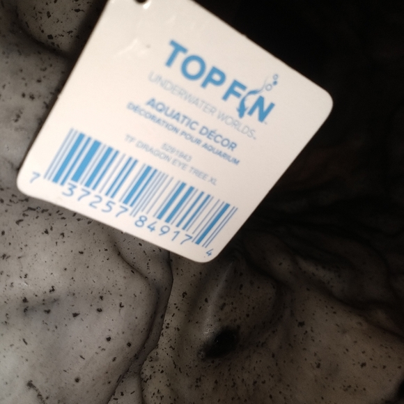 🐠Large TopFin Aquarium Tree Habitat NWT L12in x W9in x H12in Green Eyed Monster - Picture 7 of 8